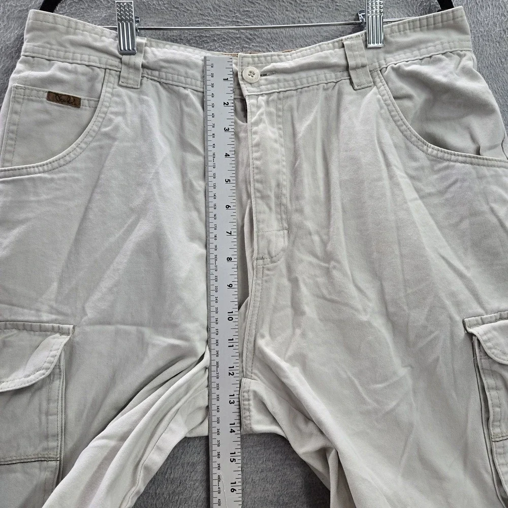 O'Neill Men Shorts 34 Beige Logo Embroidery Cargo Twill Button 12